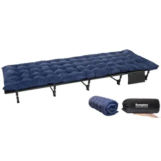 Semptec Ultraleichtes Feldbett schwarz 190 x 65 x 40 cm