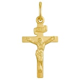 amor Anhänger Set Unisex, 375 Gold Kreuz mit Corpus (1-tlg)