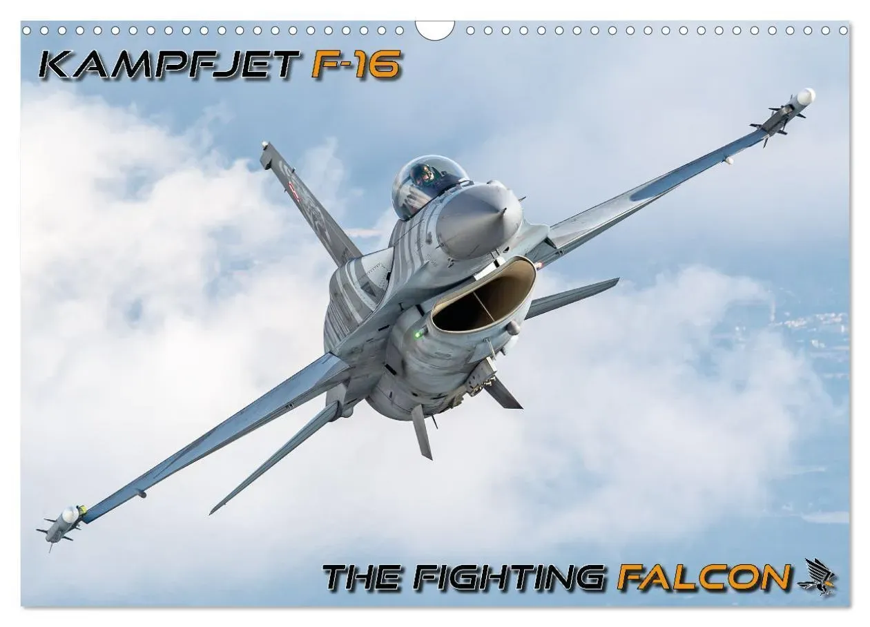 Kampfjet F-16 The Fighting Falcon (Wandkalender 2025 Din A3 Quer)  Calvendo Monatskalender
