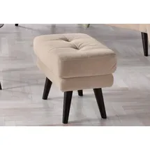 Home Affaire Hocker Hemmink Mikrofaser 58 x 47 x 44 cm Beige