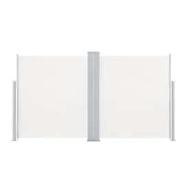 vidaXL Ausziehbare Seitenmarkise Doppelt 170 x 600 cm creme