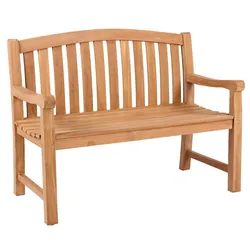 Gartenbank Avignon 120 cm Teak Braun