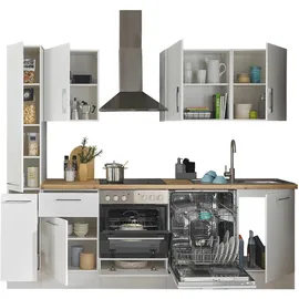 BASIC by Balculina Küchenzeile Turin 250 cm weiß