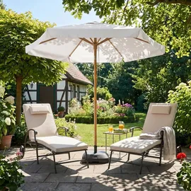 Sekey Sonnenschirm Ø 200 cm Weiß