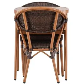 venture home Abrantes Gartentisch 80 x 80 x 0 cm Braun