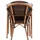 venture home Abrantes Gartentisch 80 x 80 x 0 cm Braun