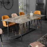 riess-ambiente Design Esstisch SYMBIOSE 200cm Marmor taupe Keramik Esszimmertisch Tisch Konferenztisch - Taupe