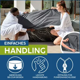 BESTWAY LAY-Z-SPA Xtras EnergySense Thermo-Komplettabdeckung grau 180 x 180 x 71 cm