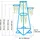 Vevor Basketballkorb Blau 4-Korb 180 x 150 cm