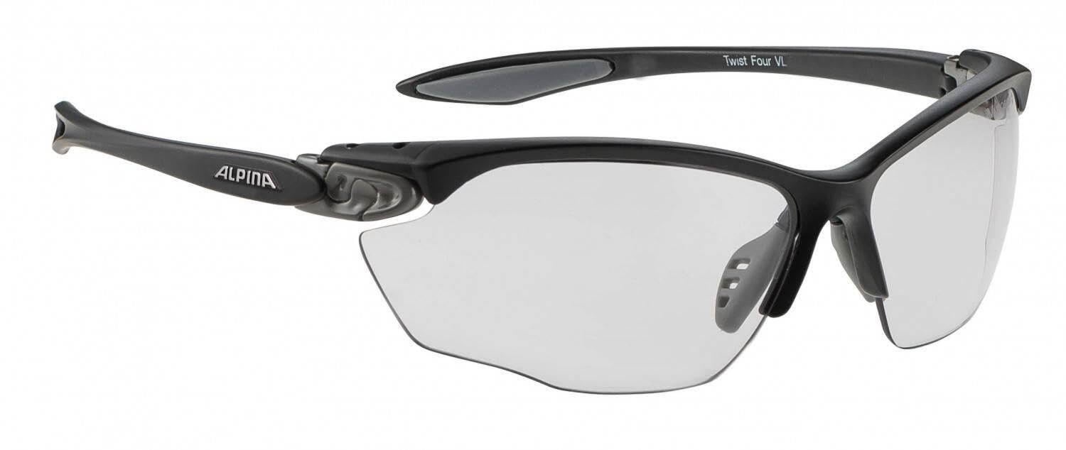 Alpina Unisex Sportbrille Twist Four VL+, black matt, A8434131