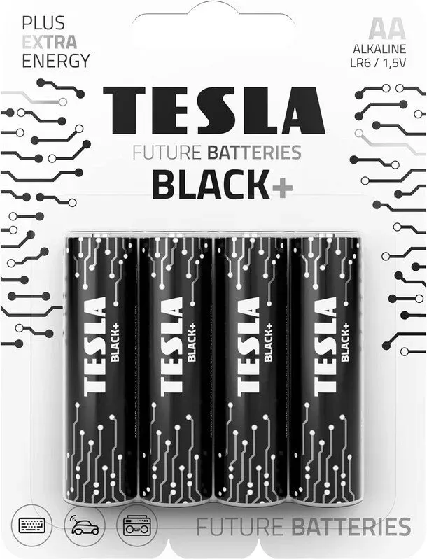 TESLA BLACK+ AA Mignon, LR06 Batterie 1x 4er-Pack (4 Stück)