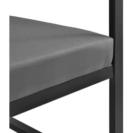 casa.pro Lerum Gartenstuhl 70 x 60 x 70 cm schwarz 2 St.