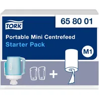 TORK 658001 Performance Papierhandtuchspender Kunststoff Weiß, Türkis M1, Einhändige