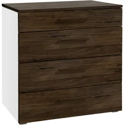 Hasena Accessoires Atrine Kommode Massivholz 90x50x86 cm - teilmontiert - Weiß/Braun