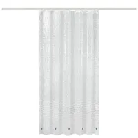 Woltu Duschvorhang 120 x 180 cm halbtransparent weiß