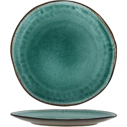 18tlg. Tellerset Reactive Glaze Green - Leros - Bluegreen - 24327324
