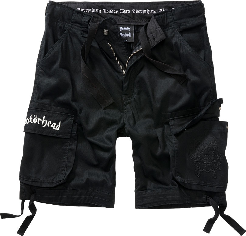 Brandit Motörhead Urban Legend, Cargo-Shorts - Schwarz/Weiß - 7XL