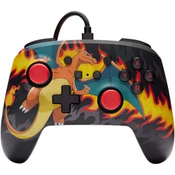 Analog / Digital Gamepad für Nintendo Switch, Nintendo Switch OLED Enhanced Wired Controller Pokémon: Glurak Feuersturm