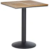 Beliani Palmi Gartentisch 60 x 60 x 75 cm Braun/Schwarz