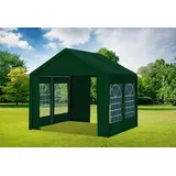 Partyzelt 3x3 Grün PVC Festzelt Pavillon wasserdicht Profi-Qualität Classic