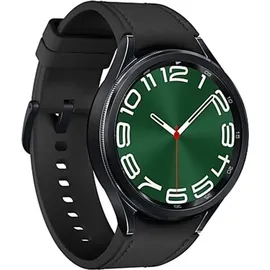 Samsung Galaxy Watch6 Classic Schwarz 47 mm LTE Hybrid Eco Leder Band Schwarz M/L
