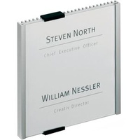 Durable Türschild INFO SIGN Metall silber 14,9 x 14,85