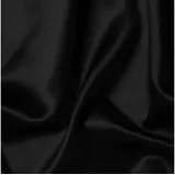 Event Kauf Stoff Satin Stoff Meterware, Breite 150 cm schwarz