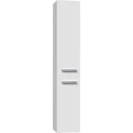 Topeshop NEL IV Badezimmerschrank 31 x 30 x 174 cm Weiß Kunststoff/MDF/Spanplatte