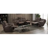 Mapo Möbel Voll-Leder Sofagarnitur Fernsehsofas Relaxsofas 5131-3+2+1-VF03