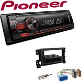 Pioneer 1-DIN Autoradio USB AUX Android Set für Suzuki Grand Vitara II 2005-2015