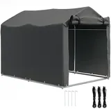 Outsunny Outsunny-Gerätezelt-220L x 157B x 165H cm-Dunkelgrau