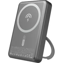 DUDAO K28 10000mAh PD 22.5W MagSafe Powerbank mit Metallgehäuse und Ringständer Grau