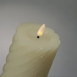 MARELIDA LED Kerze Twist 15 cm creme