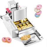 Vevor kommerzielle automatische Donut Maschine Maker, 4-reihige Herstellungsausrüstung aus Edelstahl (240 Stk./h) elektrische Donut-Fritteuse