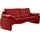 PLACES OF STYLE 2-Sitzer PLACES OF STYLE "Luna", rot, B:185cm H:80cm T:88cm, Sofas, in einzigartiger Optik