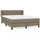vidaXL Boxspringbett 140 x 200 cm Taupe