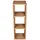 bene living Teakregal 3 Fächer 120 x 40 x 40 cm Braun