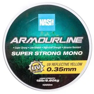 Nash Baseline 1000 M Monofile Schnüre - UV Yellow - 0.400 mm