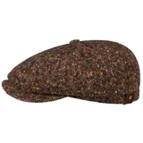 Stetson Flat Cap (1-St) Wollcap mit Schirm blau|braun 61 cm