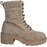 Nero Giardini I514812D Biker-Boots Aus Veloursleder Für Damen - Beige 40 EU
