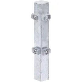 GAH Alberts Doppelstabmattenzaun 6 x 175 cm Silber/Metall