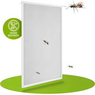 Juskys Fliegengitter für Fenster - Weiß