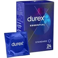 Durex Préservatifs Essential - 24 Extra Lubrifiés Confort et Sécurité Préservatif(S) pc(s)