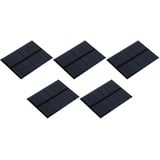 sourcing map Packung von 5 Sonnenkollektor Mini Solarpanel Zelle 5V 90mA 0,495W 70mm x 55mm für DIY Stromprojekt