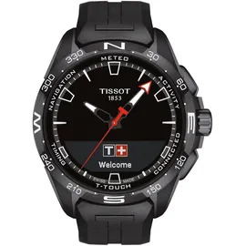 TISSOT T-Touch Connect Solar 47,5 mm Silikonarmband Schwarz T121.420.47.051.03