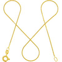 modabilé Ankerkette 1,05mm Halskette Damen Kette 36cm-60cm lang Goldkette I 585 Gold 14 Karat 50cm