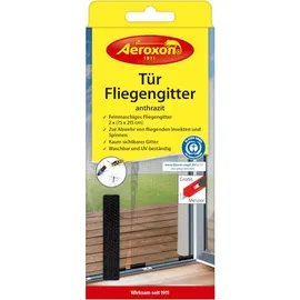 AEROXON Tür Fliegengitter anthrazit 2 x 75 x 215 cm 1 Stk