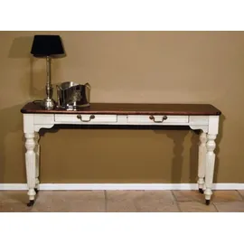 Casa Padrino Shabby Chic Konsolentisch 100 x 40 x 75 cm weiss, braun