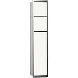 EMCO Asis 150 WC-Modul 80,9 x 16,8 cm Silber/Weiß Glas