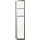 EMCO Asis 150 WC-Modul 80,9 x 16,8 cm Silber/Weiß Glas